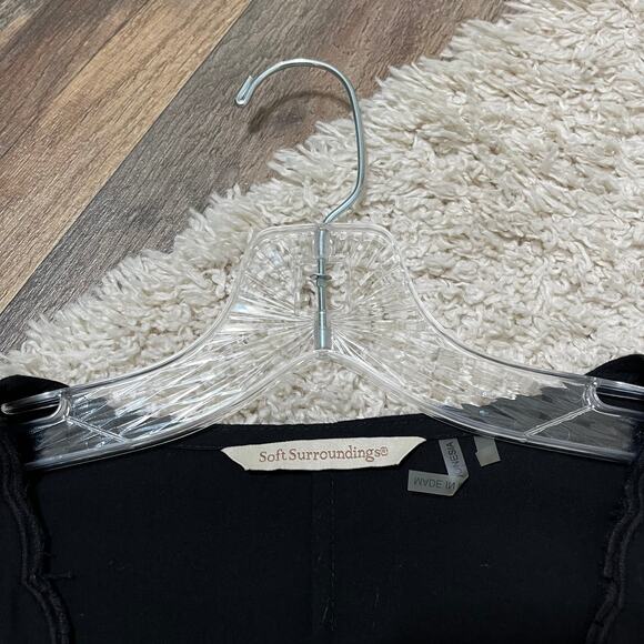 Soft Surroundings Half Moon Bay Embroidered Scallop Boho Button-Up Blouse - Picture 6 of 9